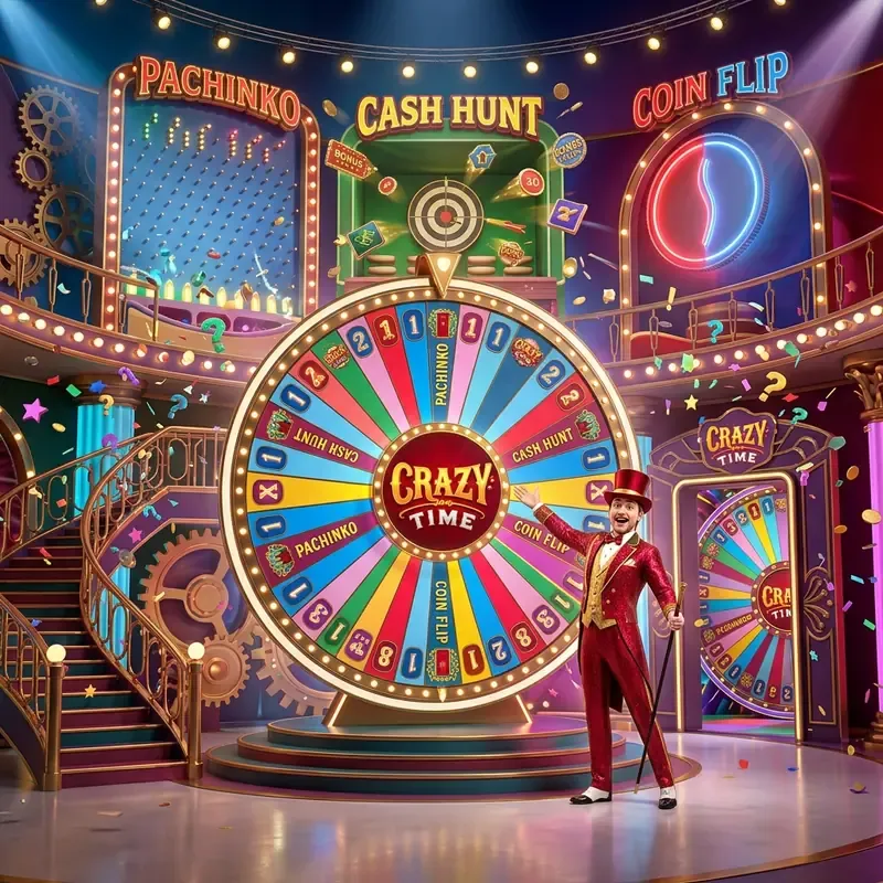 Crazy Time live-peli, demo, bonuspelit ja