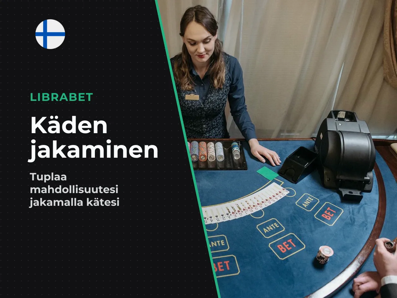 2. Split käden jakaminen jos pelaajan