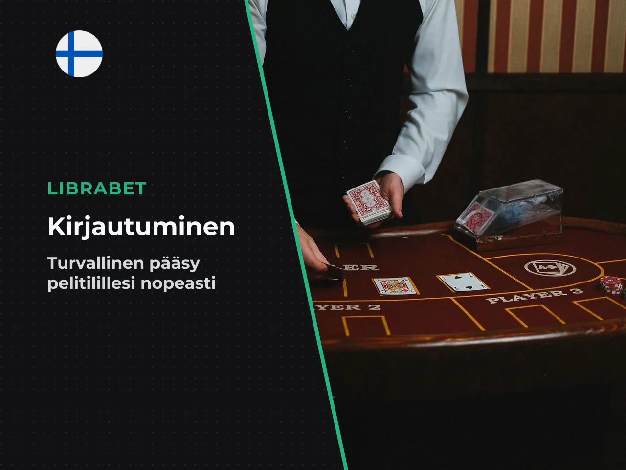 Kirjautuminen Librabetiin ja casino-navigaatio. Kirjautuminen tapahtuu