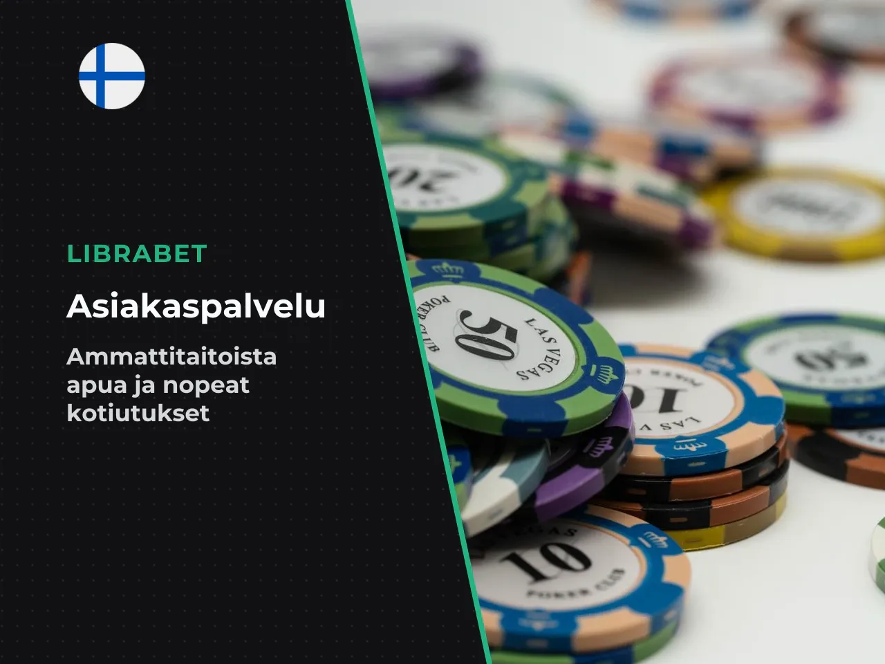 Librabet asiakaspalvelu ja kotiutuskokemus. Kun kotiutukseen