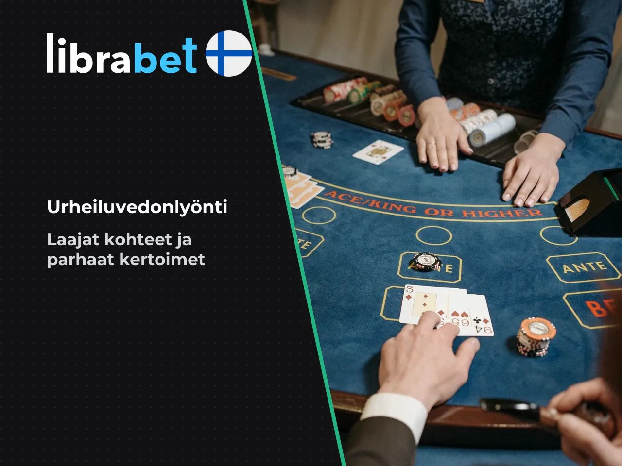 Librabet vedonlyönti kohteet, kertoimet ja live-pelaaminen